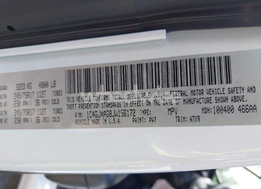 Photo 9 of 2018 Jeep Wrangler SPORT S 4X4 (VIN 1C4GJXAG8JW156172)