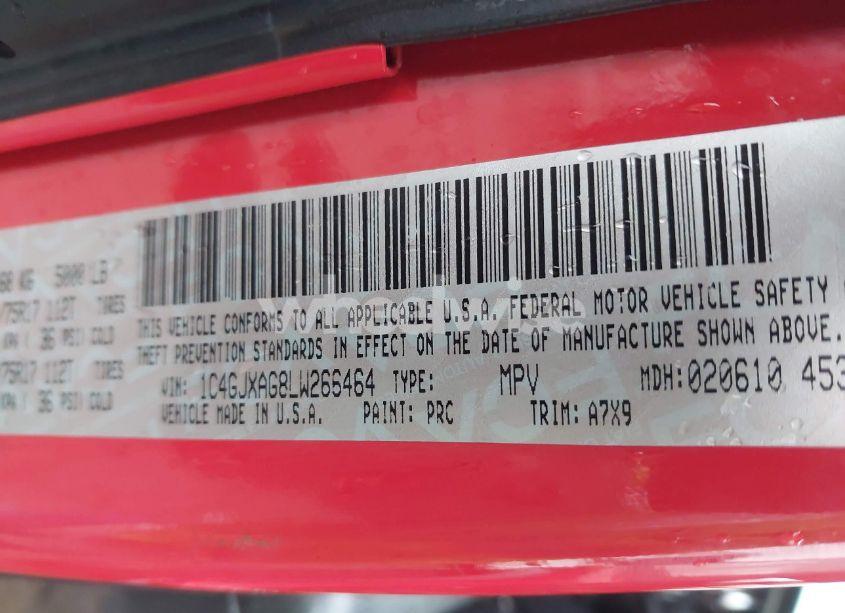 Photo 9 of 2020 Jeep Wrangler SPORT 4X4 (VIN 1C4GJXAG8LW266464)