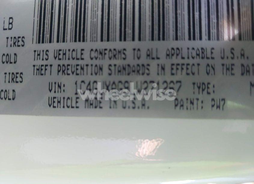 Photo 9 of 2020 Jeep Wrangler SPORT 4X4 (VIN 1C4GJXAG9LW271267)
