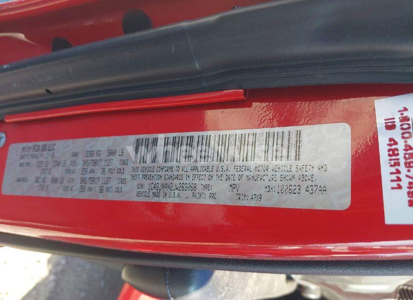 Photo 9 of 2018 Jeep Wrangler SPORT 4X4 (VIN 1C4GJXAN2JW263068)