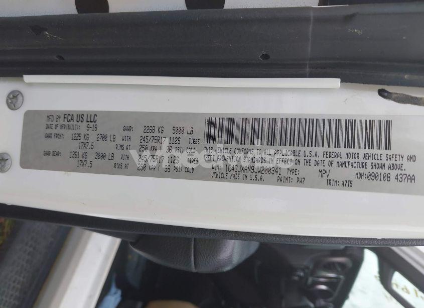 Photo 9 of 2018 Jeep Wrangler SPORT S 4X4 (VIN 1C4GJXAN9JW200341)