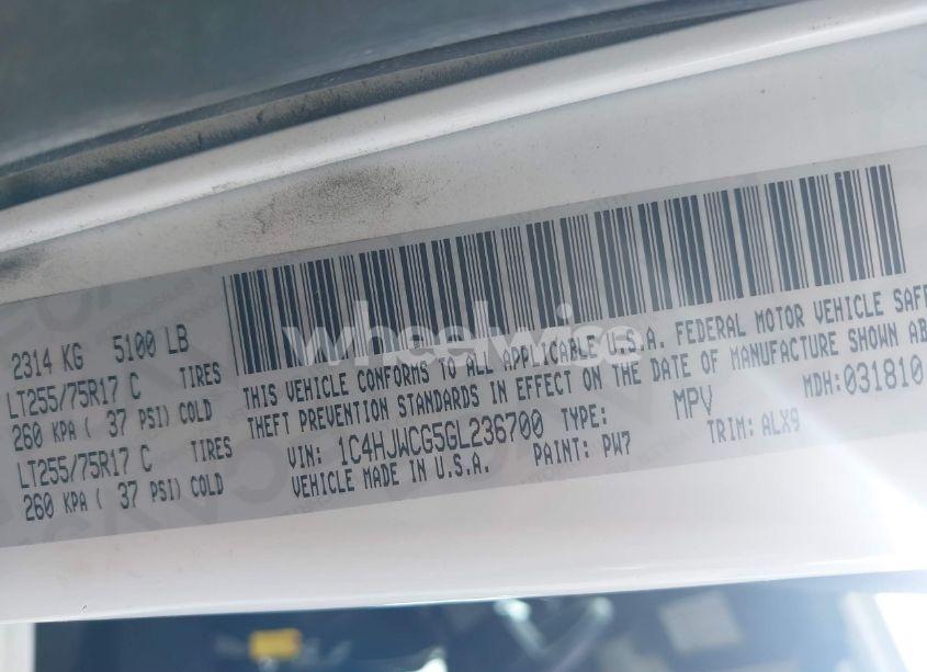 Photo 9 of 2016 Jeep Wrangler RUBICON (VIN 1C4HJWCG5GL236700)