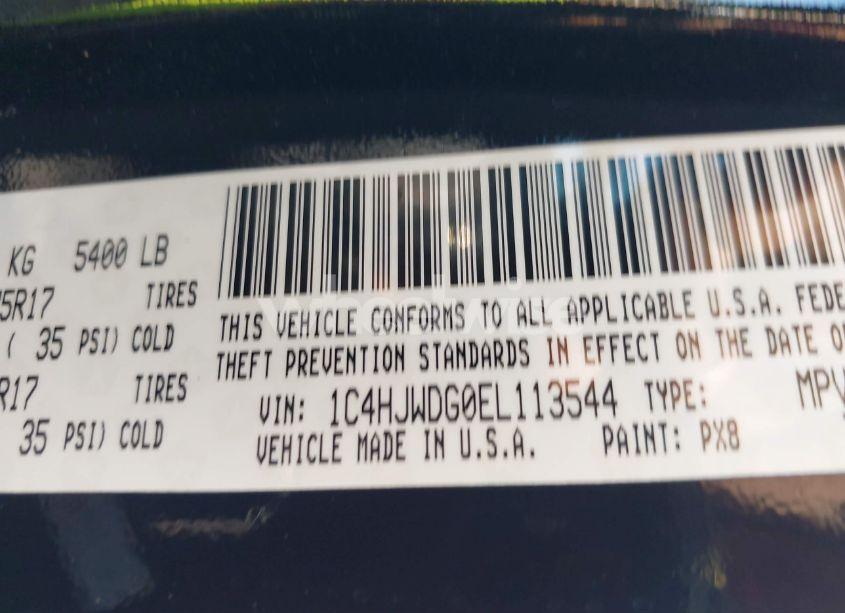 Photo 9 of 2014 Jeep Wrangler UNLIMITED SPORT (VIN 1C4HJWDG0EL113544)