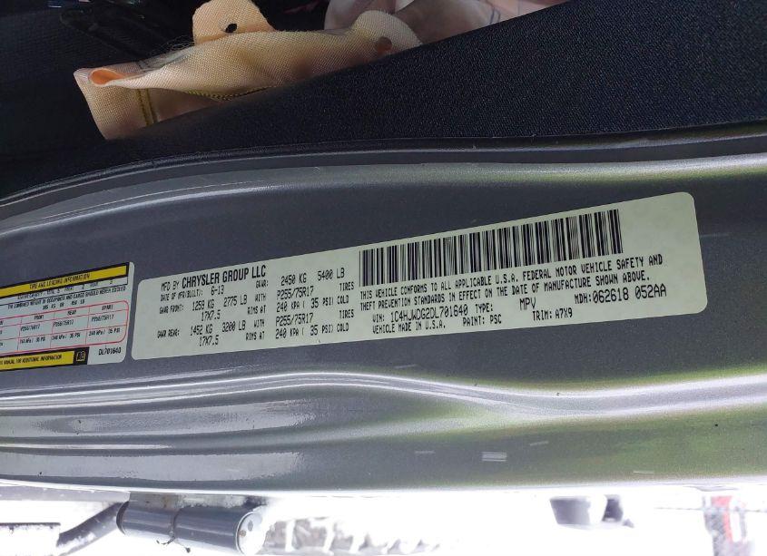 Photo 9 of 2013 Jeep Wrangler UNLIMITED SPORT (VIN 1C4HJWDG2DL701640)