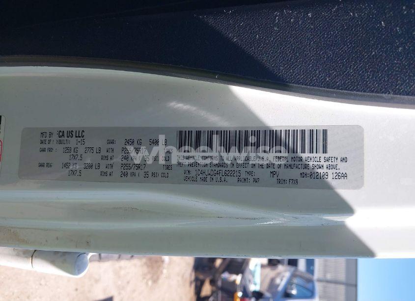 Photo 9 of 2015 Jeep Wrangler UNLIMITED FREEDOM EDITION (VIN 1C4HJWDG4FL622215)