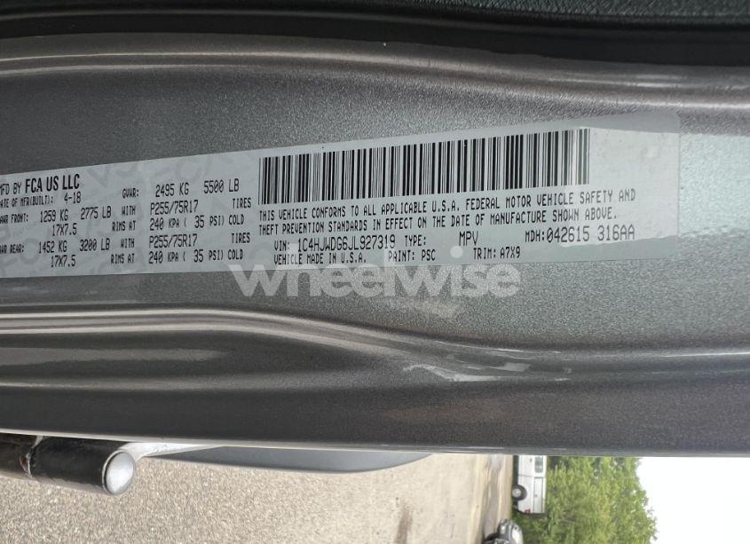 Photo 8 of 2018 Jeep Wrangler JK UNLIMITED SPORT S 4X4 (VIN 1C4HJWDG6JL927319)