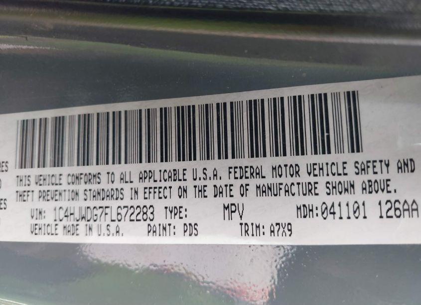 Photo 9 of 2015 Jeep Wrangler UNLIMITED WILLYS WHEELER (VIN 1C4HJWDG7FL672283)