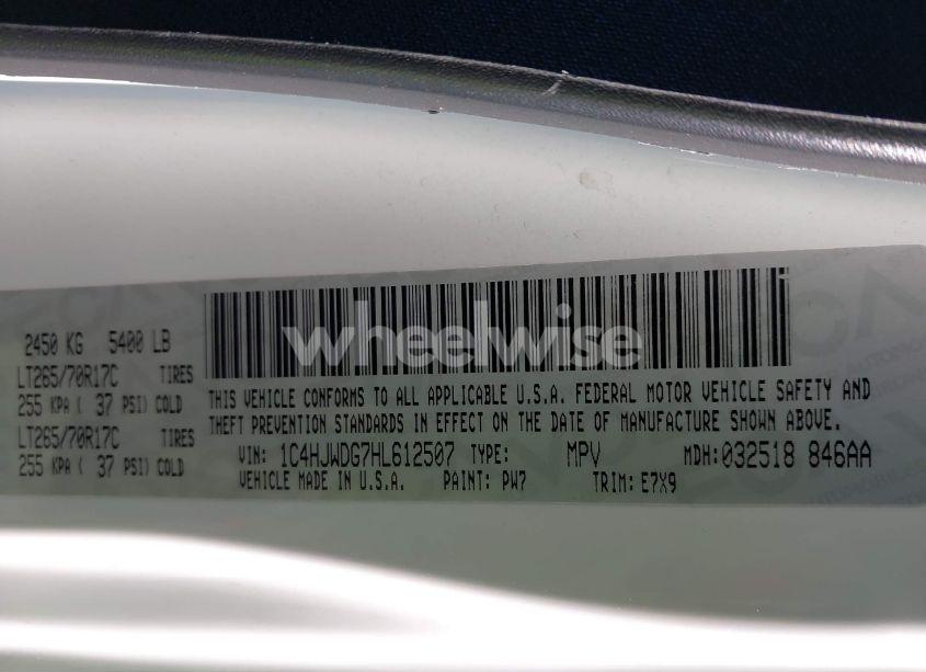 Photo 9 of 2017 Jeep Wrangler UNLIMITED BIG BEAR 4X4 (VIN 1C4HJWDG7HL612507)