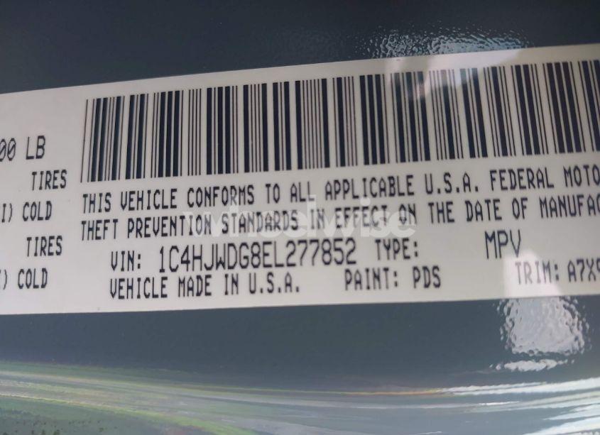 Photo 9 of 2014 Jeep Wrangler UNLIMITED SPORT (VIN 1C4HJWDG8EL277852)