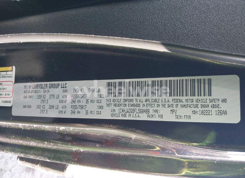 Photo 9 of 2015 Jeep Wrangler UNLIMITED FREEDOM EDITION (VIN 1C4HJWDG9FL568488)