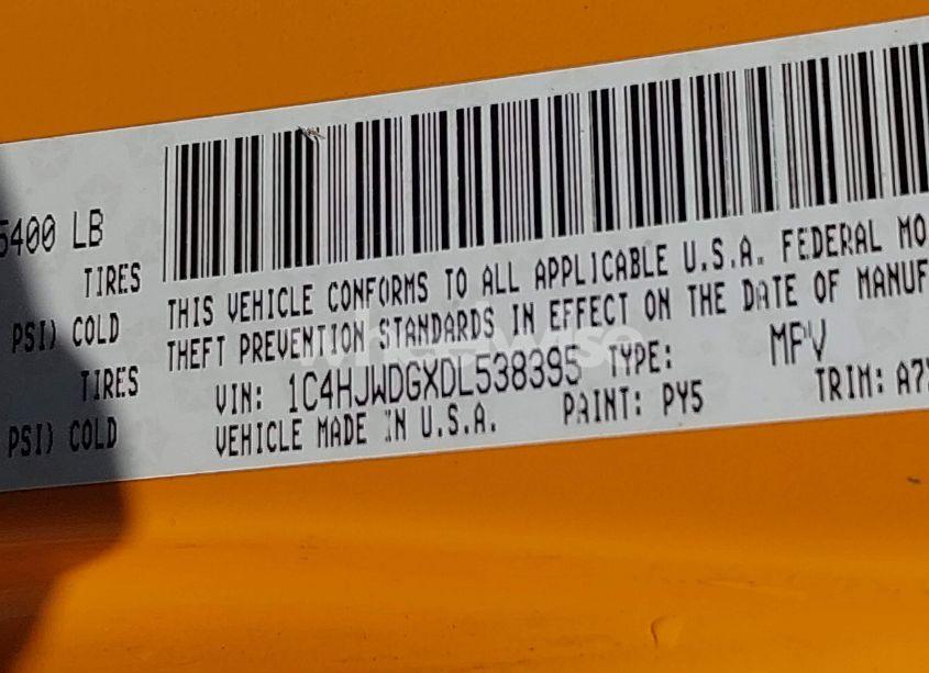 Photo 9 of 2013 Jeep Wrangler UNLIMITED SPORT (VIN 1C4HJWDGXDL538395)