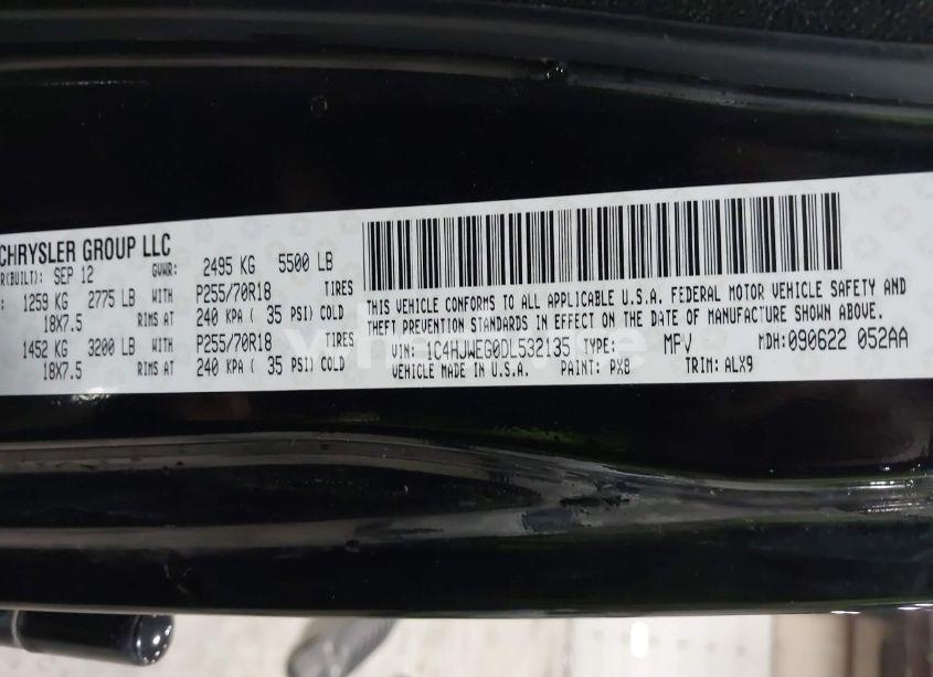 Photo 9 of 2013 Jeep Wrangler UNLIMITED SAHARA (VIN 1C4HJWEG0DL532135)