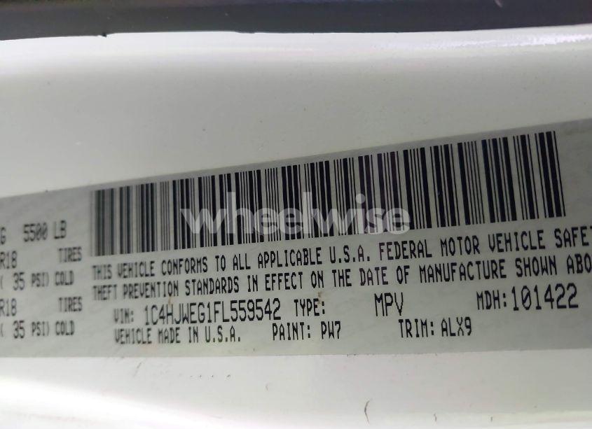 Photo 9 of 2015 Jeep Wrangler UNLIMITED SAHARA (VIN 1C4HJWEG1FL559542)