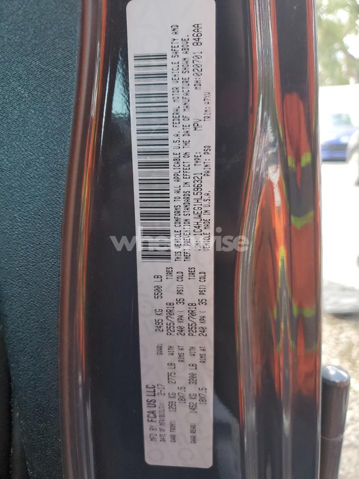 Photo 14 of 2017 JEEP WRANGLER UNLIMITED SAHARA (VIN 1C4HJWEG1HL596321)