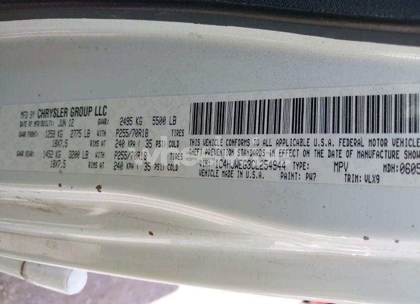 Photo 9 of 2012 Jeep Wrangler UNLIMITED SAHARA (VIN 1C4HJWEG3CL254944)