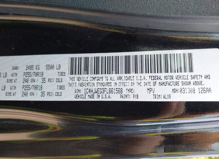 Photo 9 of 2015 Jeep Wrangler UNLIMITED SAHARA (VIN 1C4HJWEG3FL661568)