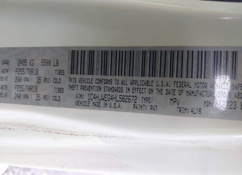 Photo 9 of 2017 Jeep Wrangler UNLIMITED SAHARA 4X4 (VIN 1C4HJWEG4HL582672)