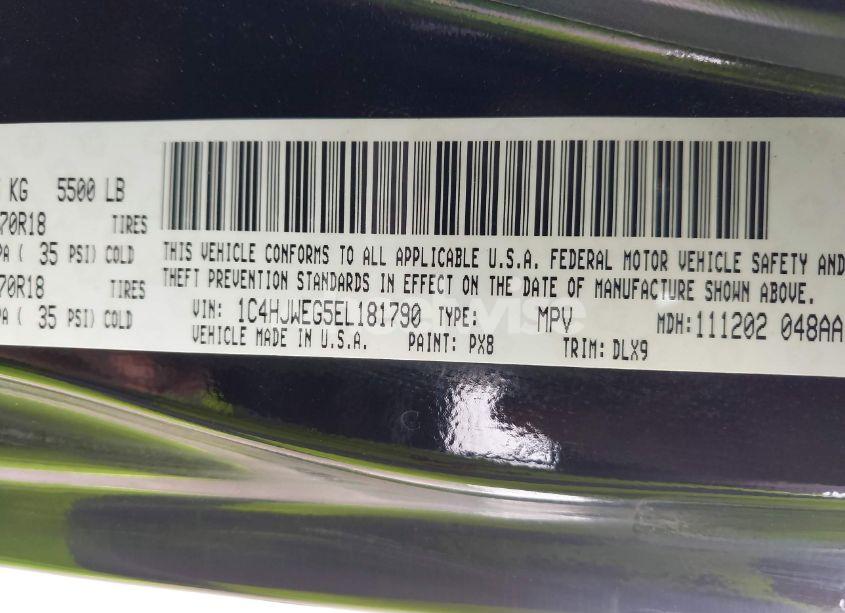 Photo 9 of 2014 Jeep Wrangler UNLIMITED DRAGON EDITION (VIN 1C4HJWEG5EL181790)