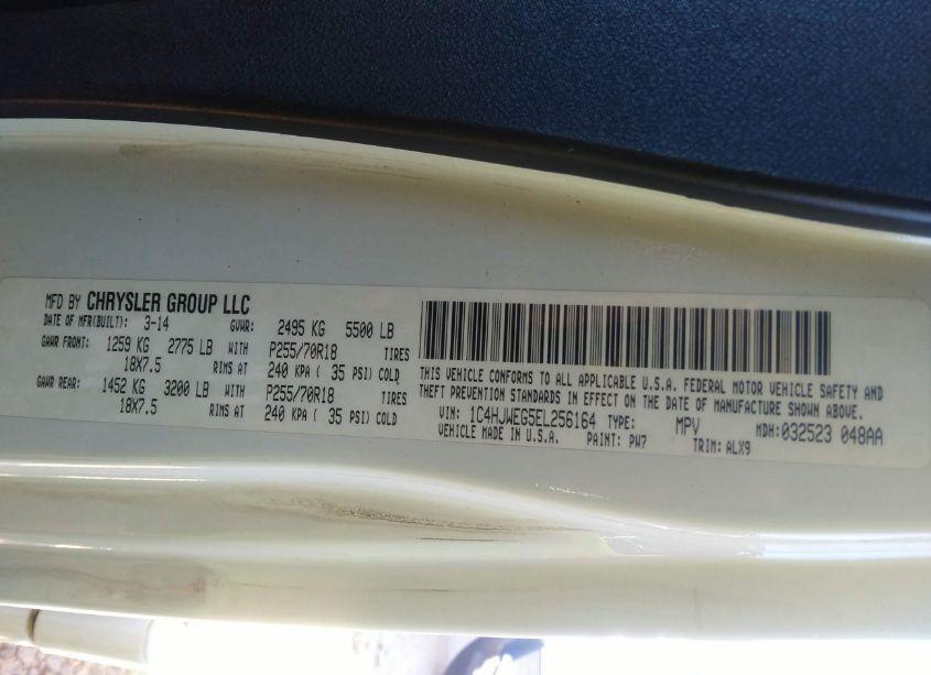 Photo 9 of 2014 Jeep Wrangler UNLIMITED SAHARA (VIN 1C4HJWEG5EL256164)