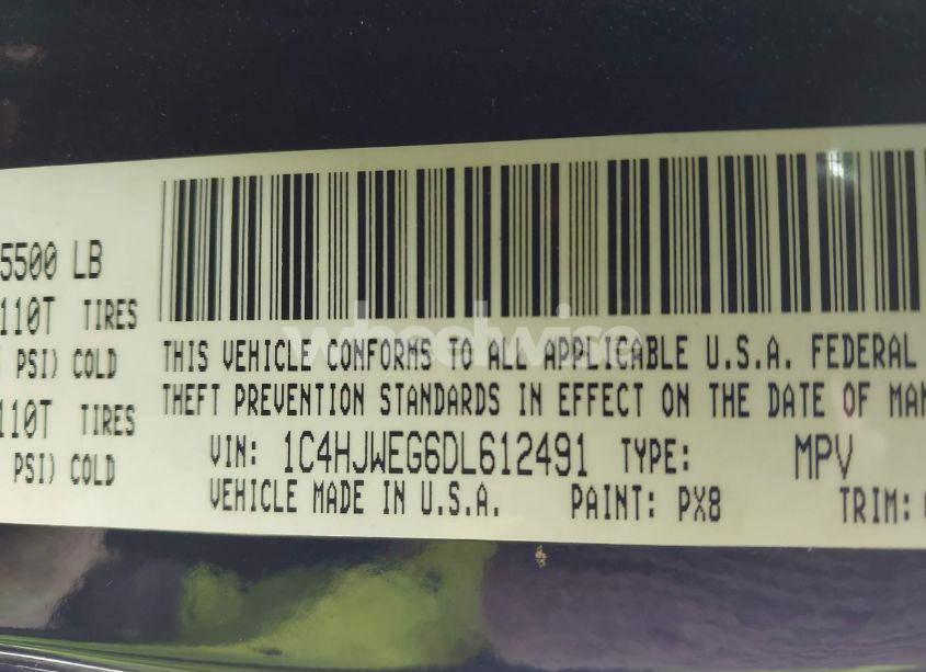 Photo 9 of 2013 Jeep Wrangler UNLIMITED MOAB (VIN 1C4HJWEG6DL612491)