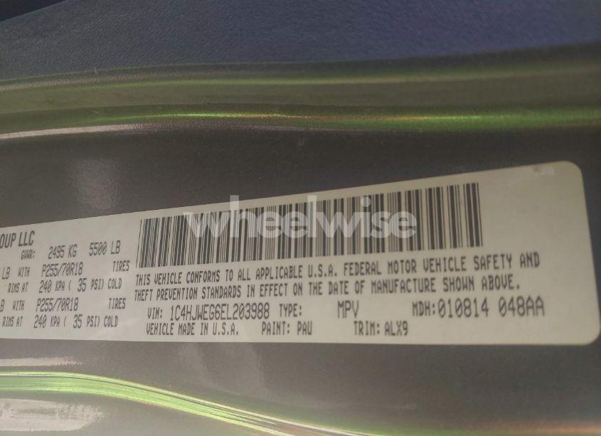 Photo 9 of 2014 Jeep Wrangler UNLIMITED SAHARA (VIN 1C4HJWEG6EL203988)