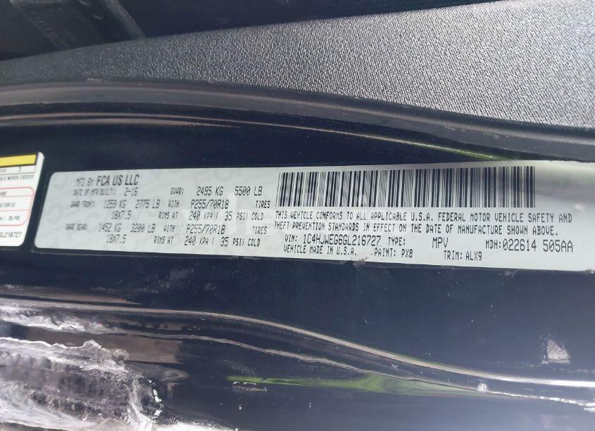 Photo 9 of 2016 Jeep Wrangler UNLIMITED SAHARA (VIN 1C4HJWEG6GL216727)