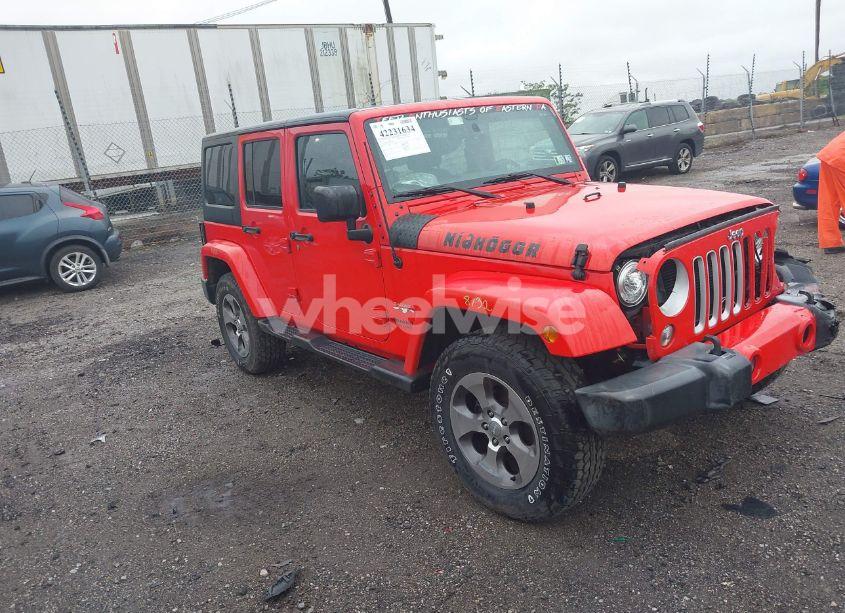 2017 Jeep Wrangler UNLIMITED SAHARA 4X4 (VIN 1C4HJWEG6HL609208) main photo