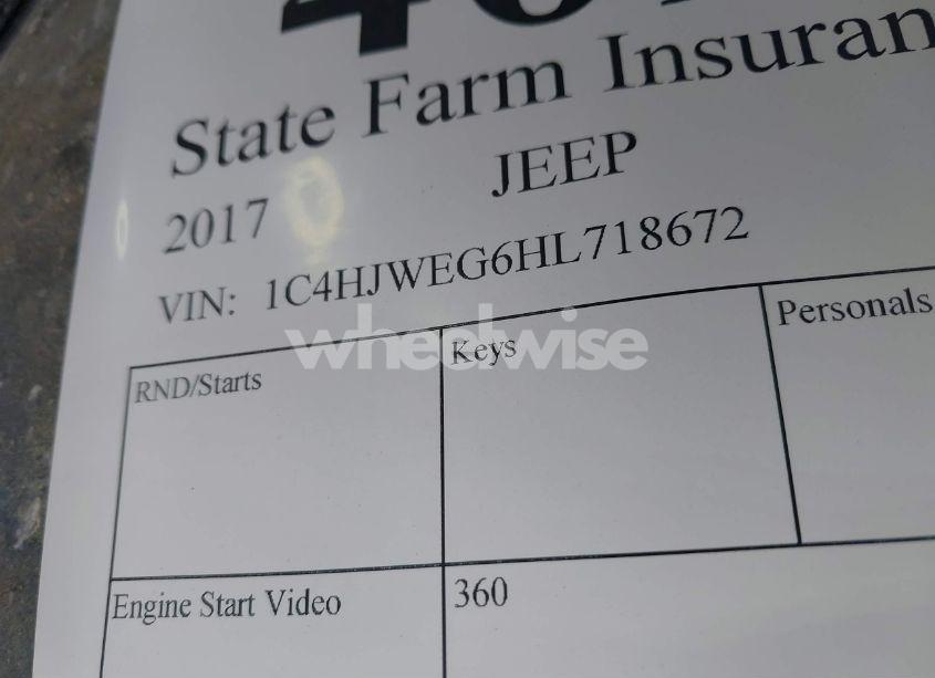 Photo 9 of 2017 Jeep Wrangler UNLIMITED SAHARA 4X4 (VIN 1C4HJWEG6HL718672)