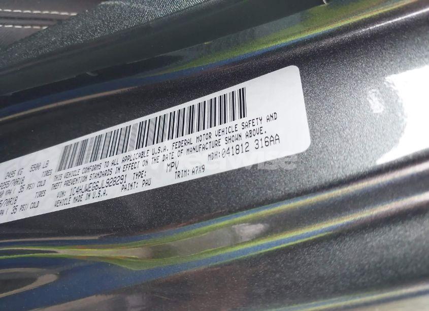 Photo 9 of 2018 Jeep Wrangler JK UNLIMITED SAHARA 4X4 (VIN 1C4HJWEG6JL928291)