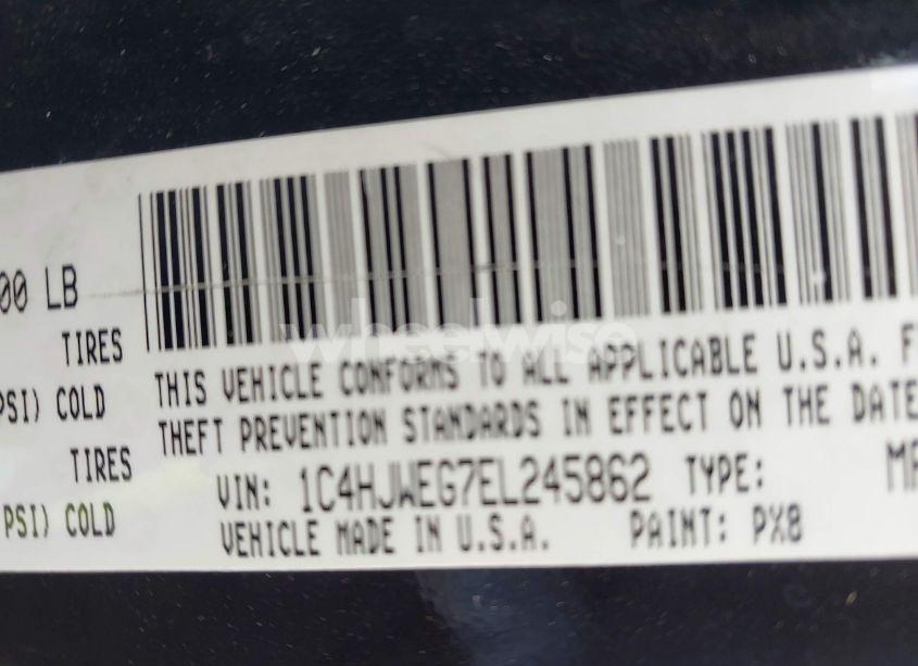 Photo 9 of 2014 Jeep Wrangler UNLIMITED SAHARA (VIN 1C4HJWEG7EL245862)