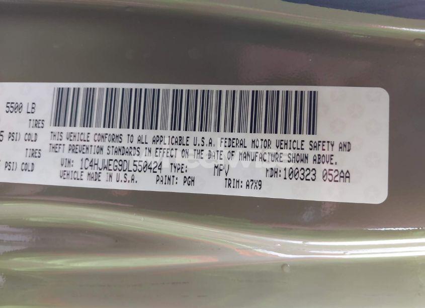 Photo 9 of 2013 Jeep Wrangler UNLIMITED SAHARA (VIN 1C4HJWEG9DL550424)