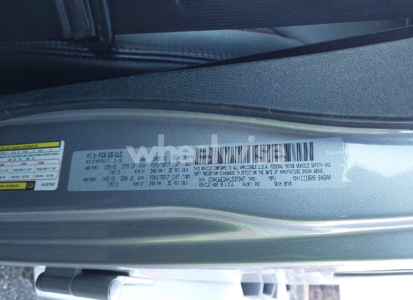 Photo 9 of 2017 Jeep Wrangler UNLIMITED 75TH ANNIVERSARY EDITION 4X4 (VIN 1C4HJWEGXHL537347)