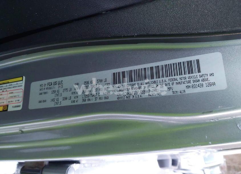 Photo 9 of 2015 Jeep Wrangler UNLIMITED RUBICON (VIN 1C4HJWFG1FL659803)