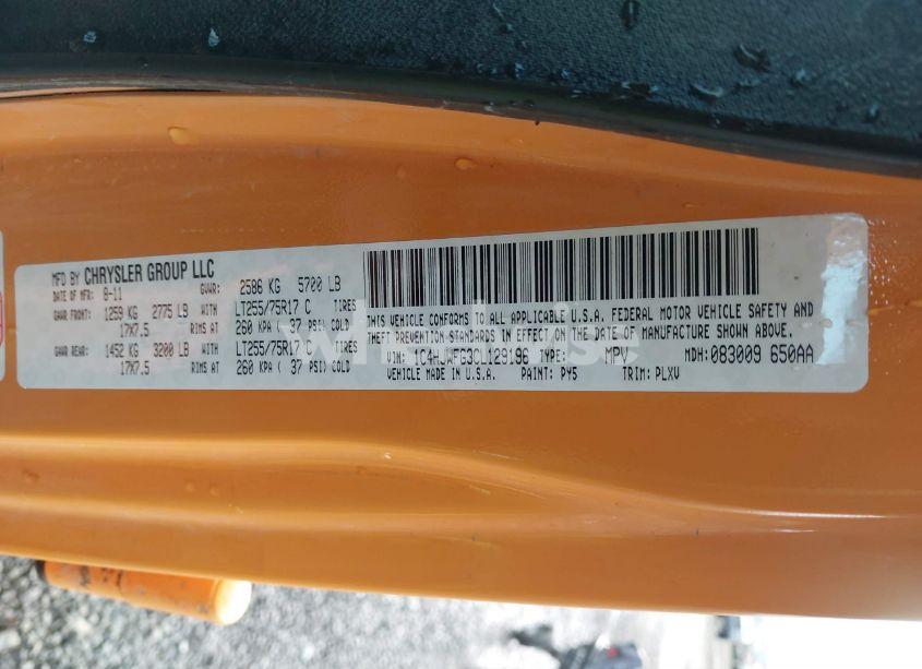 Photo 9 of 2012 Jeep Wrangler UNLIMITED RUBICON (VIN 1C4HJWFG3CL129196)