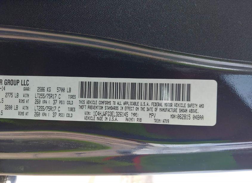 Photo 9 of 2014 Jeep Wrangler UNLIMITED RUBICON (VIN 1C4HJWFG3EL326145)