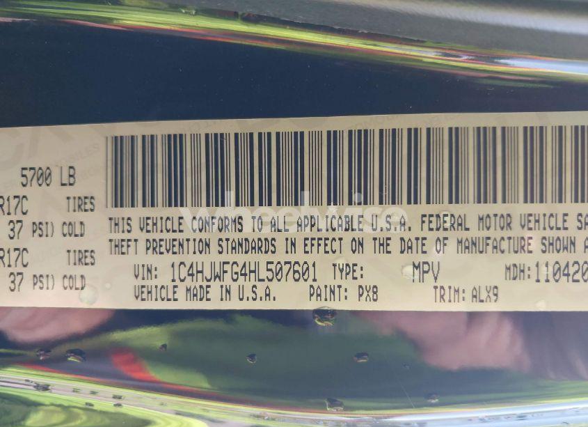 Photo 9 of 2017 Jeep Wrangler UNLIMITED RUBICON HARD ROCK 4X4 (VIN 1C4HJWFG4HL507601)