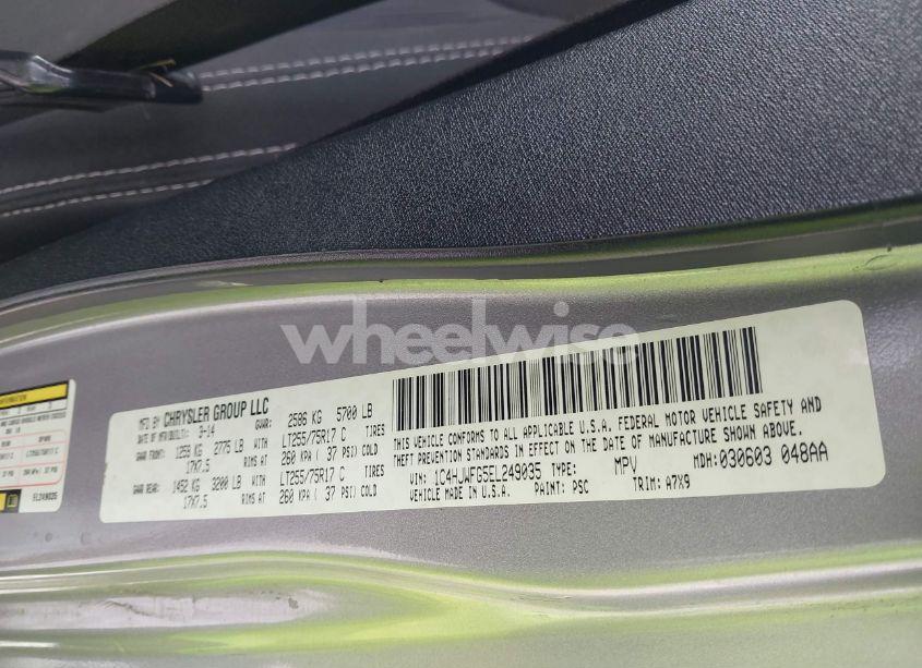 Photo 9 of 2014 Jeep Wrangler UNLIMITED RUBICON (VIN 1C4HJWFG5EL249035)