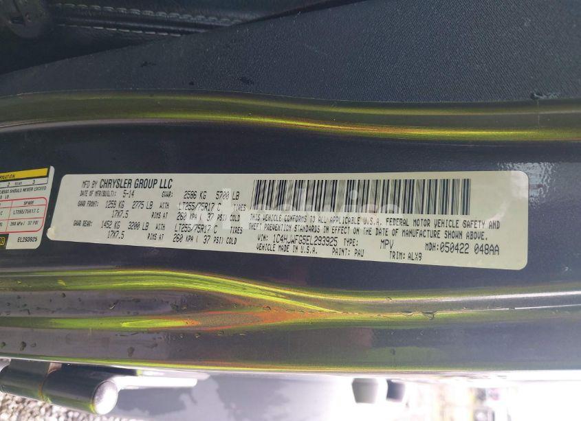 Photo 9 of 2014 Jeep Wrangler UNLIMITED RUBICON X (VIN 1C4HJWFG5EL293925)