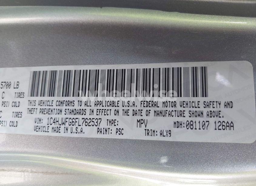 Photo 9 of 2015 Jeep Wrangler UNLIMITED RUBICON HARD ROCK (VIN 1C4HJWFG6FL762537)