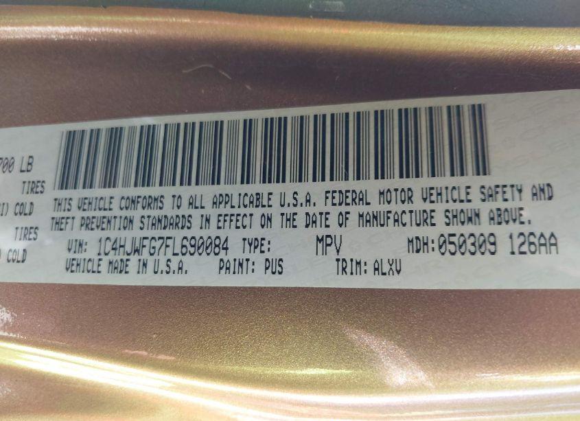 Photo 9 of 2015 Jeep Wrangler UNLIMITED RUBICON (VIN 1C4HJWFG7FL690084)