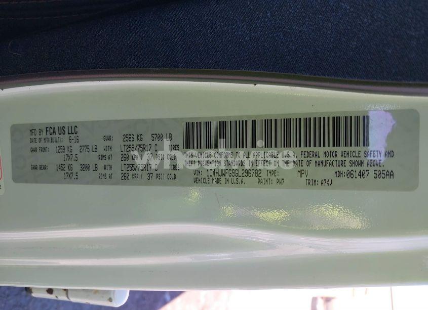 Photo 9 of 2016 Jeep Wrangler UNLIMITED RUBICON (VIN 1C4HJWFG9GL296782)