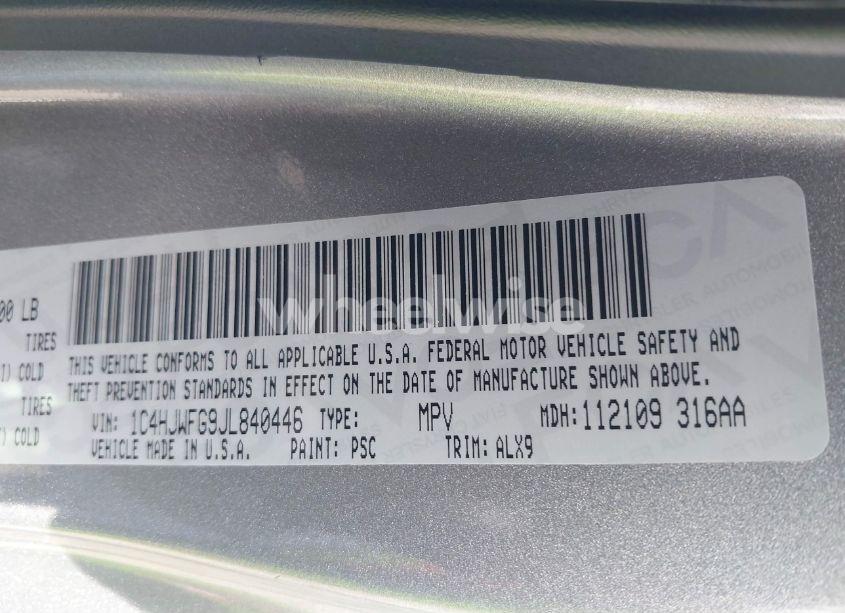 Photo 9 of 2018 Jeep Wrangler JK UNLIMITED RUBICON 4X4 (VIN 1C4HJWFG9JL840446)