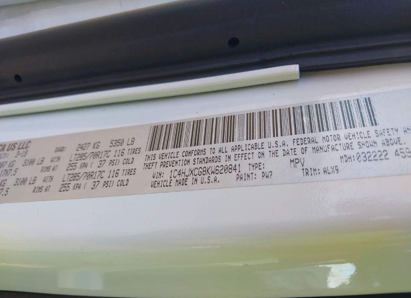 Photo 9 of 2019 Jeep Wrangler RUBICON 4X4 (VIN 1C4HJXCG8KW620841)