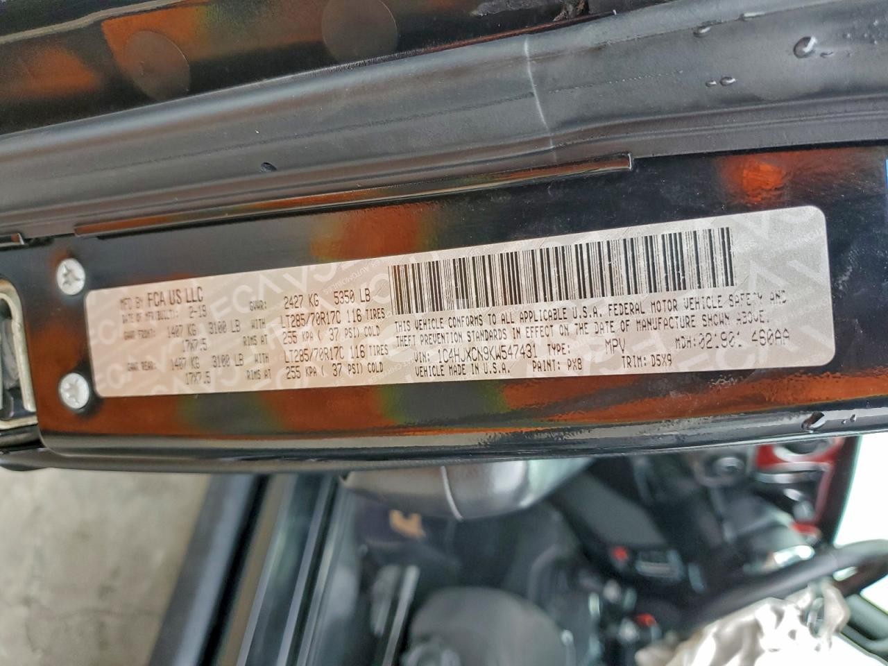 Photo 13 of 2019 JEEP WRANGLER RUBICON (VIN 1C4HJXCN9KW547431)