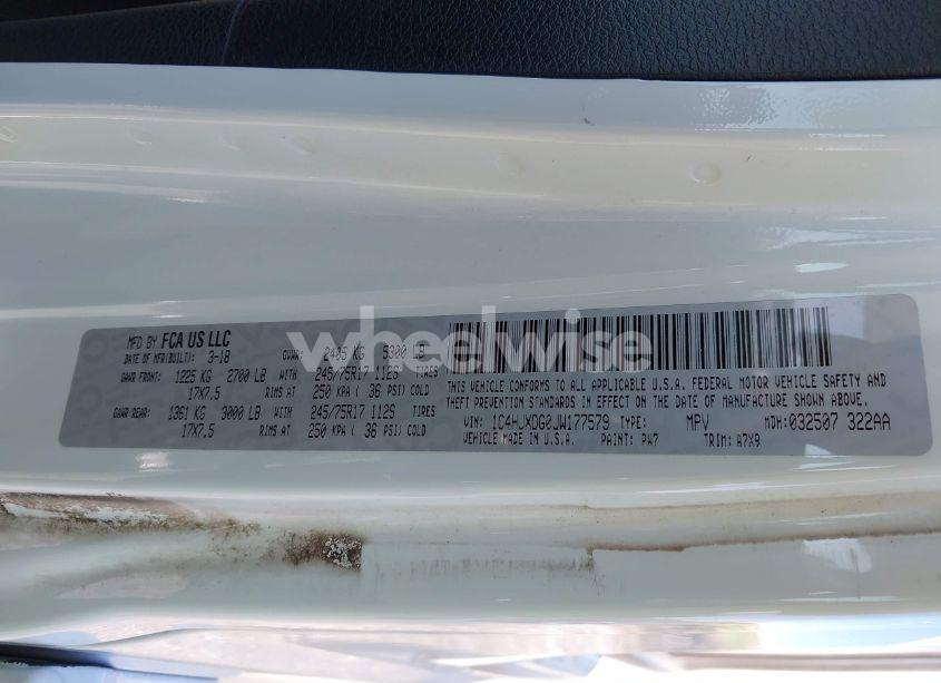 Photo 9 of 2018 Jeep Wrangler UNLIMITED SPORT S 4X4 (VIN 1C4HJXDG0JW177579)