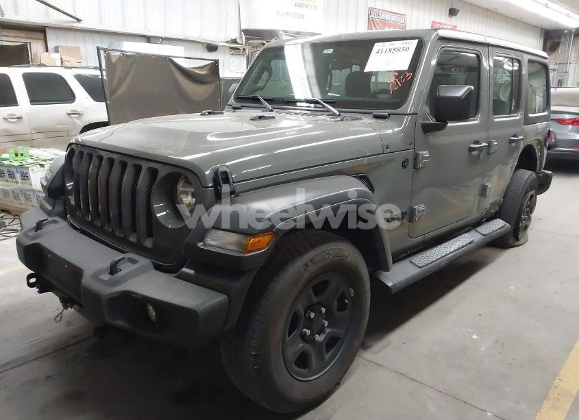 Photo 2 of 2022 Jeep Wrangler UNLIMITED SPORT 4X4 (VIN 1C4HJXDG0NW117632)