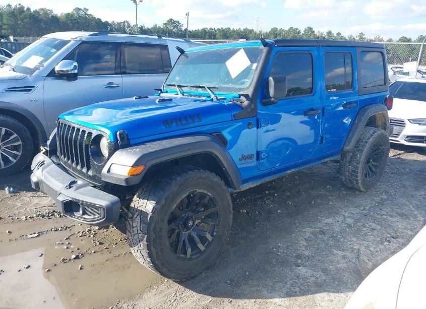 Photo 2 of 2022 Jeep Wrangler UNLIMITED WILLYS SPORT (VIN 1C4HJXDG0NW224440)