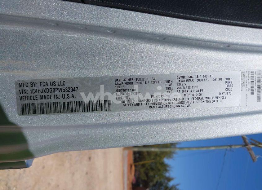 Photo 9 of 2023 Jeep Wrangler 4-DOOR SPORT ALTITUDE 4X4 (VIN 1C4HJXDG0PW582947)