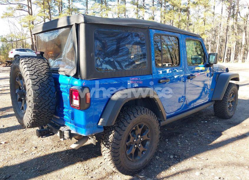 Photo 4 of 2021 Jeep Wrangler UNLIMITED WILLYS SPORT 4X4 (VIN 1C4HJXDG1MW722743)