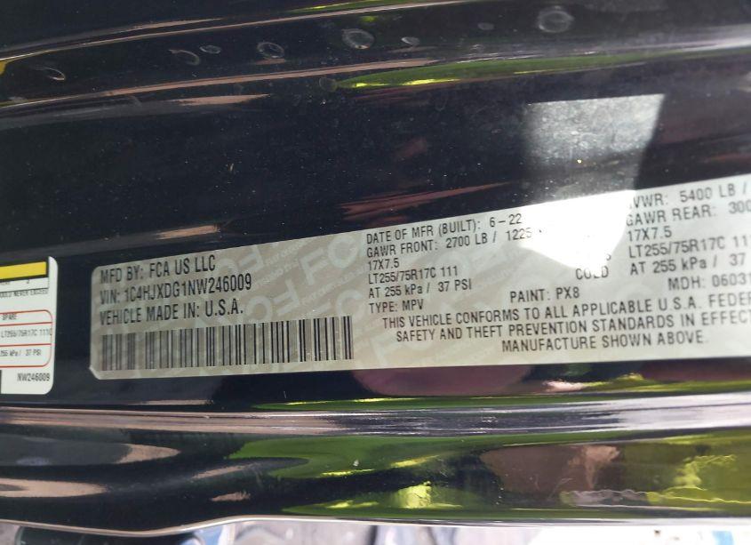 Photo 9 of 2022 Jeep Wrangler UNLIMITED WILLYS 4X4 (VIN 1C4HJXDG1NW246009)